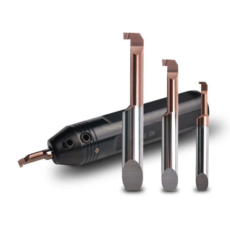 Solid Carbide Small Hole Boring Tool D4-D7 Shank Untuk Mesin Logam