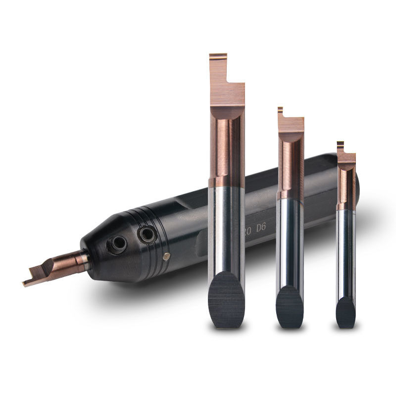 Custom Face Grooving Micro Carbide Boring Bar Pendinginan Internal Untuk Micro Turning Lathe