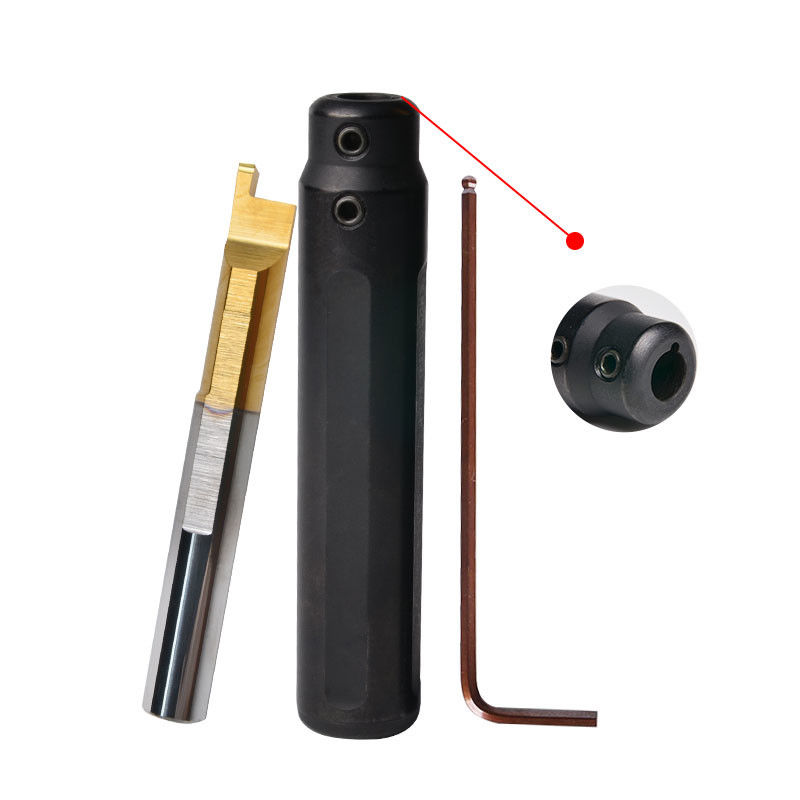 CNC Inner Hole Face Grooving Boring Bar Diameter Kecil Untuk Mesin Turing Mini