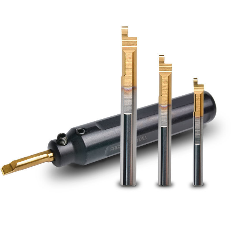 CNC Inner Hole Face Grooving Boring Bar Diameter Kecil Untuk Mesin Turing Mini