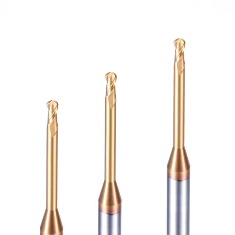 Micro Deep Groove Long Neck Milling Cutter, Radius Sudut 0,1mm
