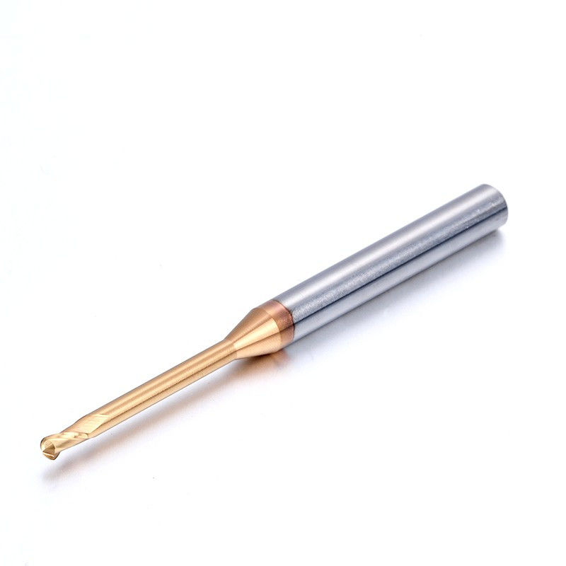 Micro Deep Groove Long Neck Milling Cutter, Radius Sudut 0,1mm