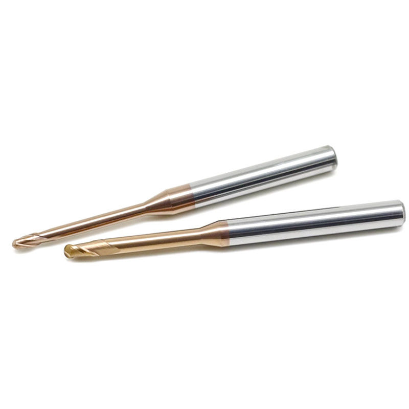 Micro Deep Groove Long Neck Milling Cutter, Radius Sudut 0,1mm