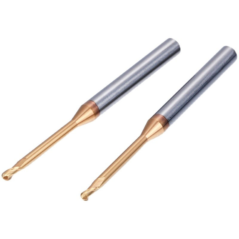 Micro Deep Groove Long Neck Milling Cutter, Radius Sudut 0,1mm