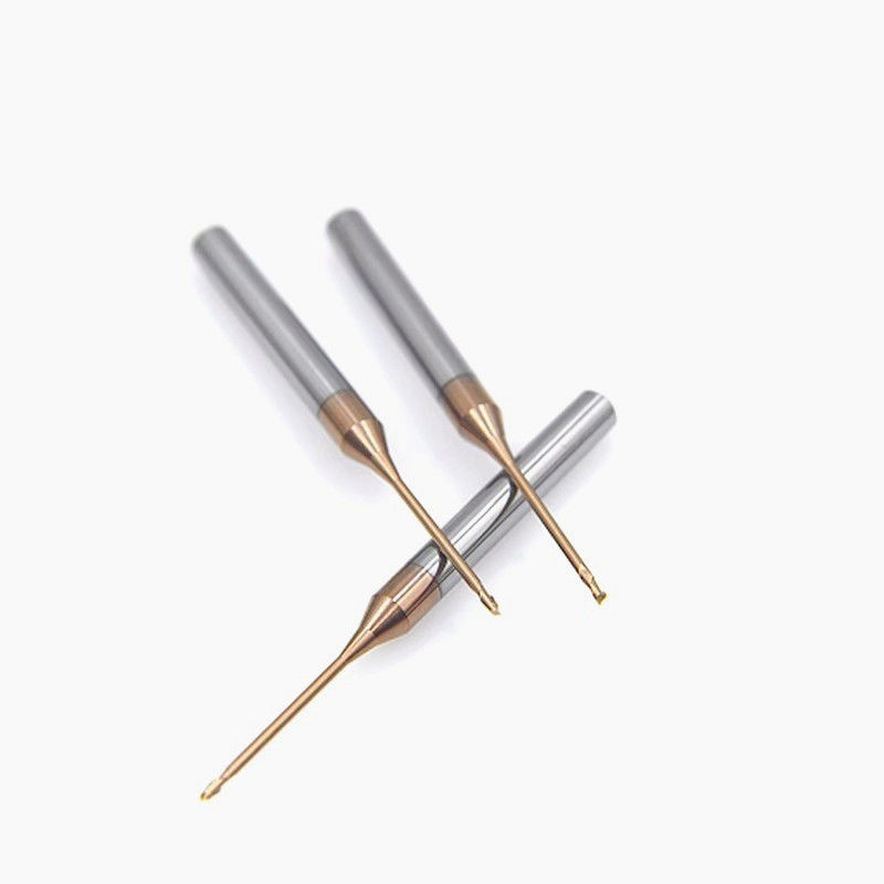 Micro Deep Groove Long Neck Milling Cutter, Radius Sudut 0,1mm