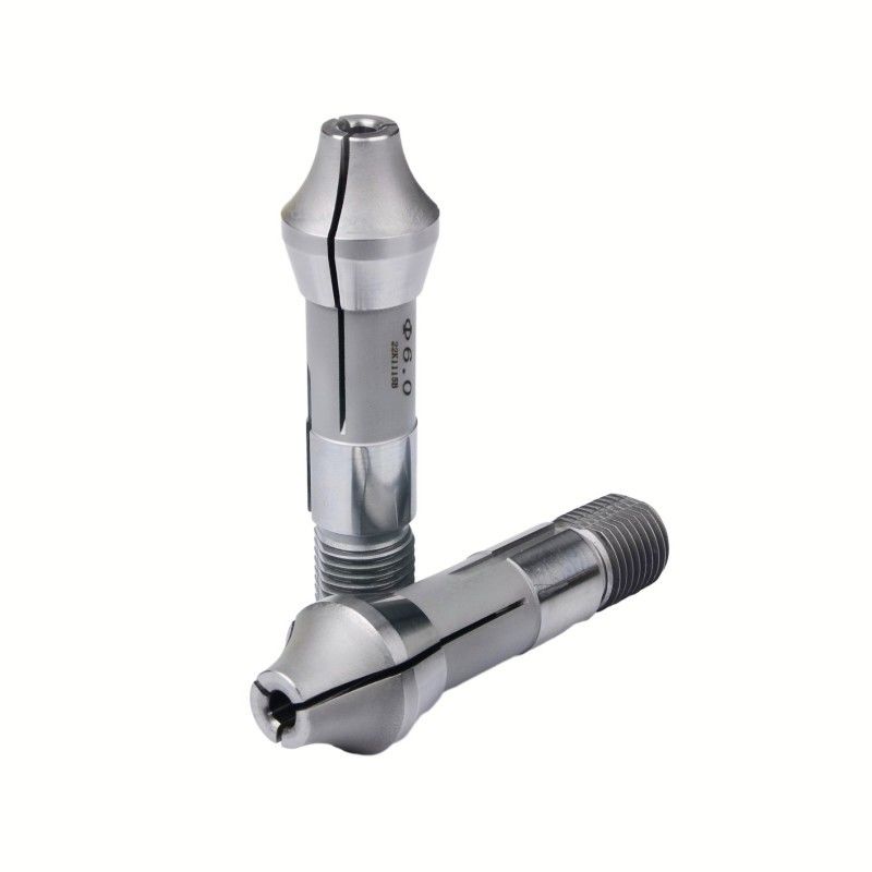 Disesuaikan Swiss Lathe Collets Tapered Long Nose Guide Bush Round Bore Karbida dilapisi