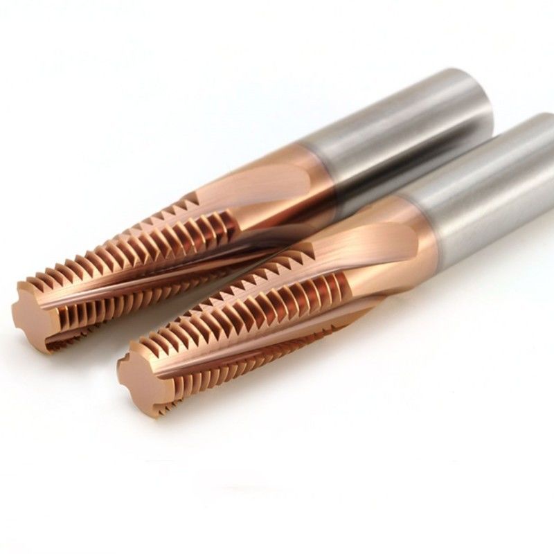 3/8 Carbide Thread Milling Cutter BSPT RC 55 Degree dengan Lapisan Nano Perunggu