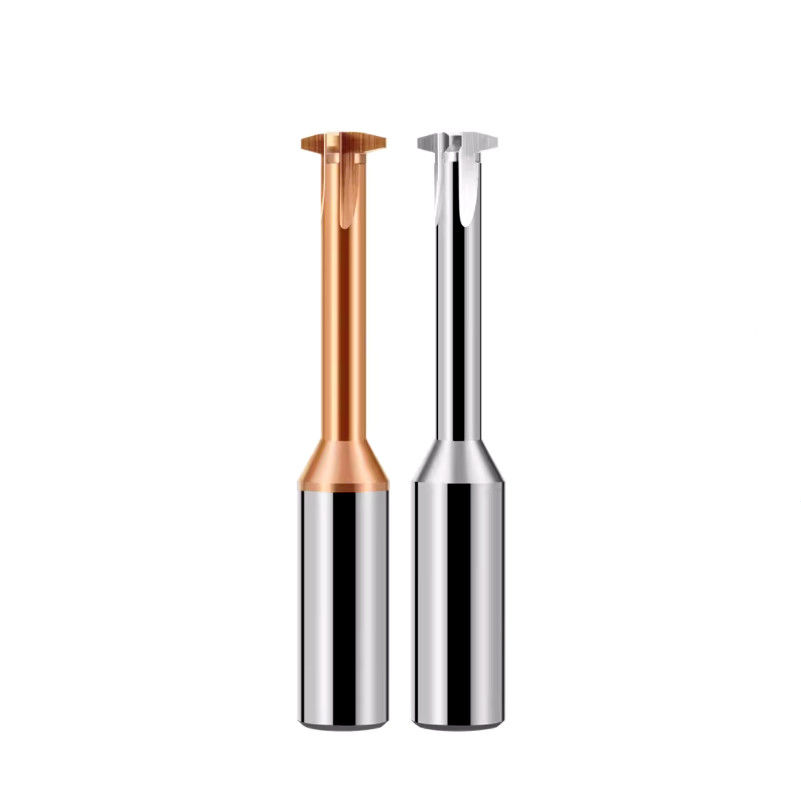 30 derajat Trapezoidal Thread Milling Cutter ACME Tr Solid Carbide T tipe single tooth