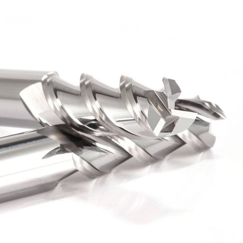 3 Flutes Flat End Mill Cutter Mirror Polishing Uncoated Untuk Mesin Aluminium