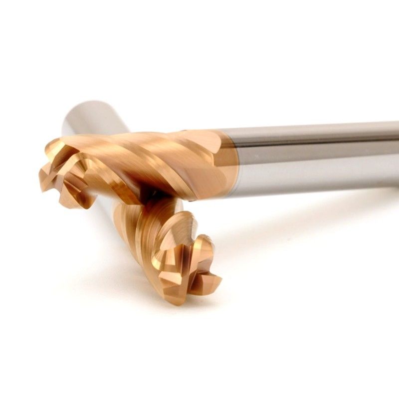 D4 D20 Carbide End Mill, HRC58 Solid 4 Flute Milling Cutter Untuk CNC Machining