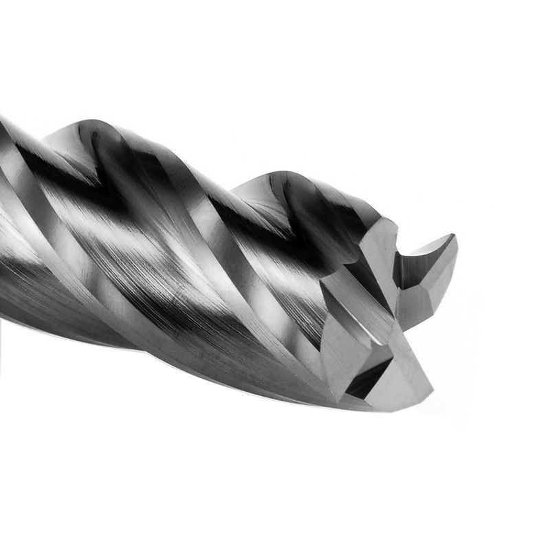 Solid Carbide Micro Diameter End Mill 4 Flutes HRC 58 derajat Untuk alat penggilingan