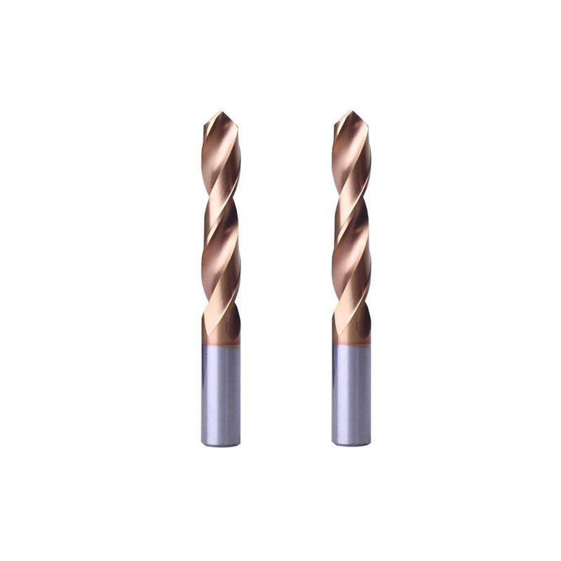 Alat pemotong CNC 3D 5D, Tungsten Carbide Twist Drill Bits 45 Hrc 55 Hrc 60 Hrc