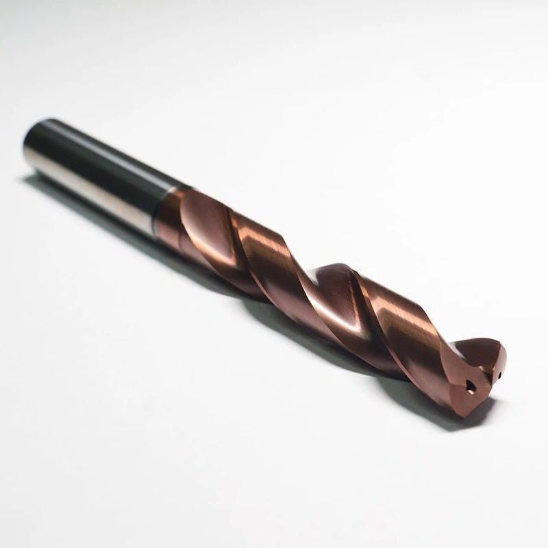 Alat pemotong CNC 3D 5D, Tungsten Carbide Twist Drill Bits 45 Hrc 55 Hrc 60 Hrc