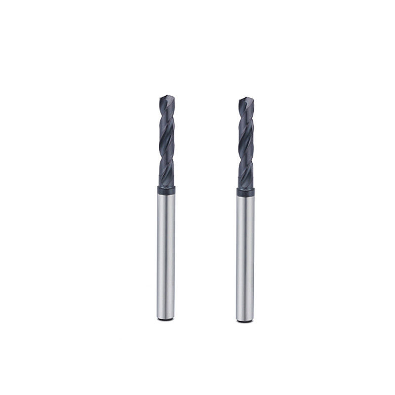 Bahan pendingin dalam kayu Karbida padat CNC Bit Bulat Shank Straight Flute Type