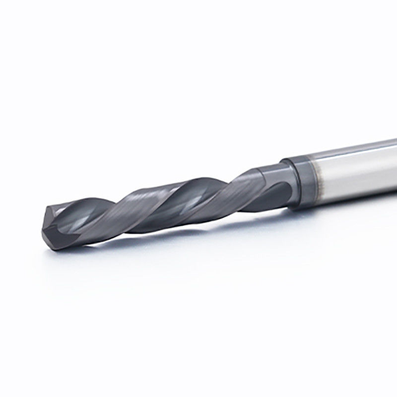Bahan pendingin dalam kayu Karbida padat CNC Bit Bulat Shank Straight Flute Type