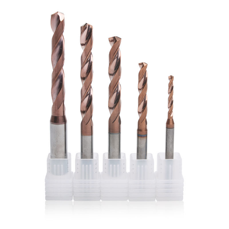 5XD Round Shank solid carbide drill pabrik penjualan langsung step drill untuk baja dan besi