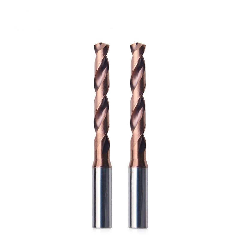 5XD Round Shank solid carbide drill pabrik penjualan langsung step drill untuk baja dan besi